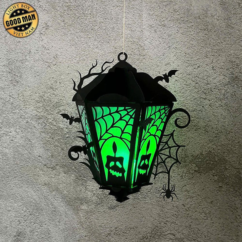 Ghost Candle - 3D Halloween Vintage Lantern File - Cricut File 3 - LightBoxGoodMan