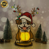 Xmas Dog - 3D Christmas Lantern File - Cricut File - LightBoxGoodMan