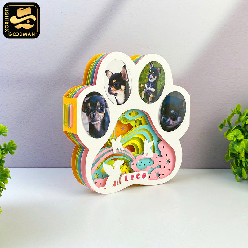 Memorial Pet Dog - 3D Memorial Pop-up Card File - Cricut File 1 - LightBoxGoodMan