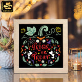 Pumpkin Halloween – Paper Cut Light Box File - Cricut File 2 - 8x8 inches - LightBoxGoodMan