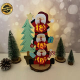 Funny Santa - 3D Christmas Lantern File - Cricut File 4 - LightBoxGoodMan