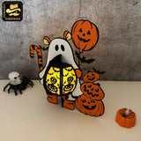 Tigger Halloween - Winnie The Pooh Themed 3D Halloween Lantern File - Cricut File 1 - LightBoxGoodMan