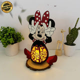 Minnie - Minnie Mouse 3D Papercut Lantern File - Cricut File 1 - LightBoxGoodMan