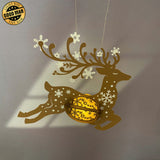 Deer - 3D Christmas Lantern File - Cricut File 2 - LightBoxGoodMan