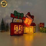 Gift - 3D Christmas Lantern File - Cricut File 1 - LightBoxGoodMan