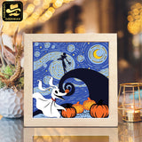 Starry Nightmare – Paper Cut Light Box File - Cricut File - 8x8 inches - LightBoxGoodMan