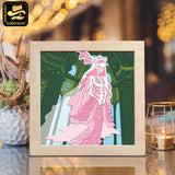 Ghost Woman – Paper Cut Light Box File - Cricut File 2 - 8x8 inches - LightBoxGoodMan