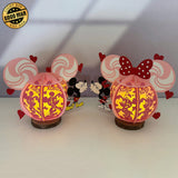 Mouse Couple - 3D Love Lantern File - Cricut File 1 - LightBoxGoodMan