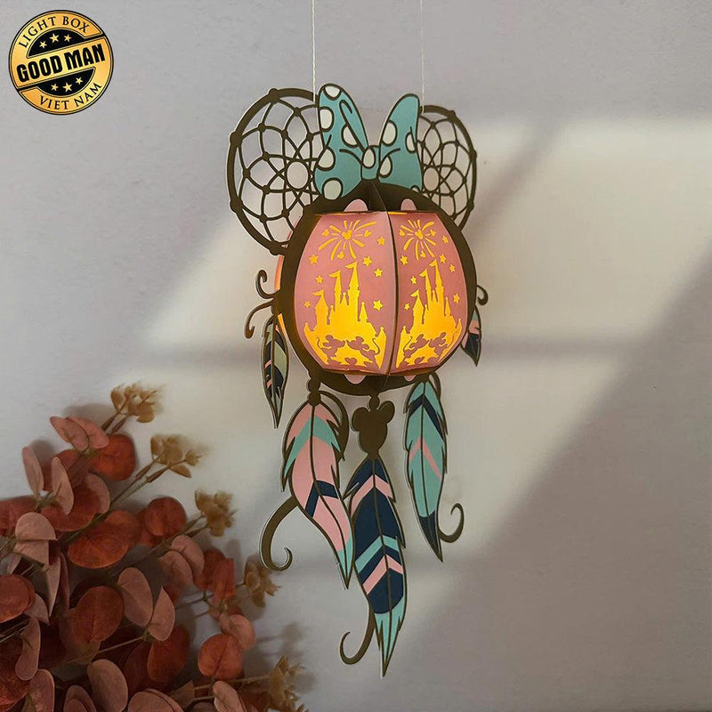 Mouse - 3D Dreamcatcher Lantern File - Cricut File 2 - LightBoxGoodMan