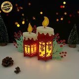 Candles - 3D Christmas Lantern File - Cricut File 1 - LightBoxGoodMan