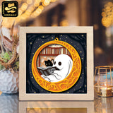 Chilling Ghost – Paper Cut Light Box File - Cricut File 2 - 8x8 inches - LightBoxGoodMan