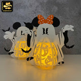Pack 2 Mouse Ghost Halloween - Halloween Themed 3D Lantern File - Cricut File 1 - LightBoxGoodMan