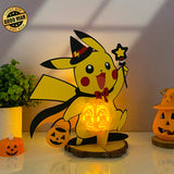 Pikachu - Halloween Themed 3D Lantern File - Cricut File 1 - LightBoxGoodMan