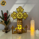 Cross - 3D Christmas Lantern File - Cricut File 1 - LightBoxGoodMan