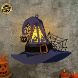 Witch Hat - 3D Witch Hat Lantern File - Cricut File 1 - LightBoxGoodMan