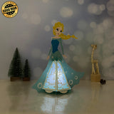 Elsa - 3D Christmas Lantern File - Cricut File 1 - LightBoxGoodMan