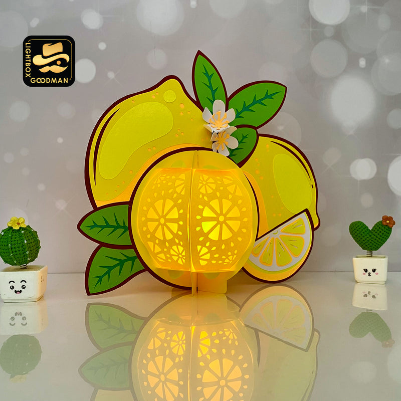 Lantern Lemon - 3D Lantern File - Cricut File 1 - LightBoxGoodMan