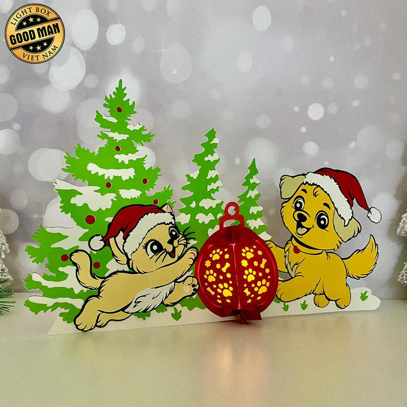 Xmas Ball - 3D Christmas Lantern File  - Cricut File 1 - LightBoxGoodMan