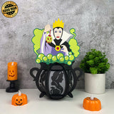 The Evil Queen - Halloween Themed 3D Lantern File - Cricut File 1 - LightBoxGoodMan