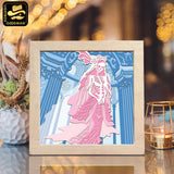 Ghost Woman – Paper Cut Light Box File - Cricut File 2 - 8x8 inches - LightBoxGoodMan