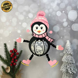 Penguin Hanging - 3D Christmas Lantern File - Cricut File 1 - LightBoxGoodMan