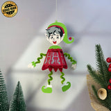 Elf Hanging - 3D Christmas Lantern File - Cricut File 1 - LightBoxGoodMan