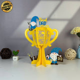 Father's Trophy 3 - Father's Day Themed 3D Lantern File - Cricut File 1 - LightBoxGoodMan