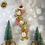 Gingerbread - 3D Christmas Lantern File - Cricut File - LightBoxGoodMan