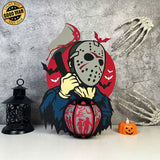 Jason Voorhees - Halloween Themed 3D Lantern File - Cricut File 1 - LightBoxGoodMan