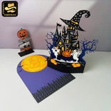 Haunted House 2 - 3D Pop-up Halloween Card File - Cricut File 1 - LightBoxGoodMan