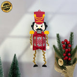 Nutcracker Hanging - 3D Christmas Lantern File - Cricut File 1 - LightBoxGoodMan