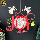 JOY - 3D Christmas Lantern File - Cricut File - LightBoxGoodMan