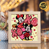 Valentine Mouse Couple – Paper Cut Light Box File - Cricut File - 8x8" - LightBoxGoodMan