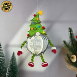 Gnome Hanging - 3D Christmas Lantern File - Cricut File 1 - LightBoxGoodMan