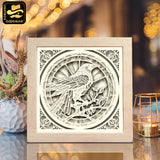 Raven Crow – Paper Cut Light Box File - Cricut File - 8x8 inches - LightBoxGoodMan