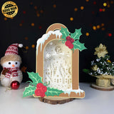 Christmas - Christmas Candle Papercut Lightbox File - Cricut File 1 - LightBoxGoodMan