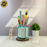 Tools Jar - School Themed 3D Papercut Lantern File - Cricut File 1 - LightBoxGoodMan