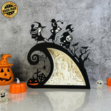 Nightmare Before Christmas 1 - Halloween Papercut Lightbox File - Cricut File - LightBoxGoodMan