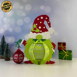 Gnome Grinch - 3D Christmas Lantern File - Cricut File 1 - LightBoxGoodMan