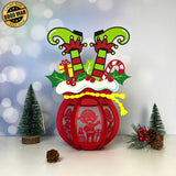 Santa Sack - 3D Christmas Lantern File - Cricut File 1 - LightBoxGoodMan