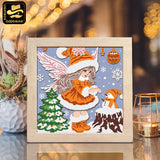 Christmas Fairy – Paper Cut Light Box File - Cricut File - 8x8" - LightBoxGoodMan