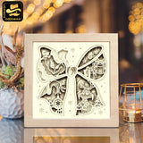 Christmas Bow – Paper Cut Light Box File - Cricut File - 8x8" - LightBoxGoodMan