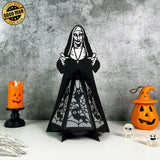 The Nun - Halloween Themed 3D Lantern File - Cricut File 1 - LightBoxGoodMan