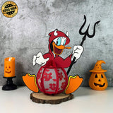 Donald - Halloween Themed 3D Lantern File - Cricut File 1 - LightBoxGoodMan