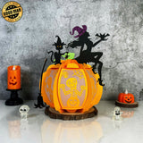 Pumpkin Witch - Halloween Themed 3D Lantern File - Cricut File 1 - LightBoxGoodMan