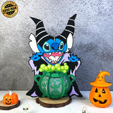 Stitch Halloween - Halloween Themed 3D Lantern File - Cricut File 1 - LightBoxGoodMan