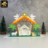 Nativity 2 - 3D Nativity Pop-up File - Cricut File 1 - LightBoxGoodMan