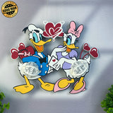 Duck Couple - 3D Love Lantern File - Cricut File 1 - LightBoxGoodMan