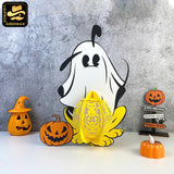 Pluto Halloween -3D  Halloween Pluto Dog Lantern File - Cricut File 1 - LightBoxGoodMan