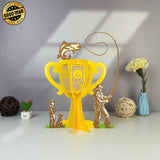 Father's Trophy 2 - Father's Day Themed 3D Lantern File - Cricut File 1 - LightBoxGoodMan
